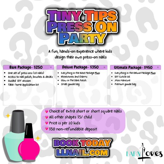 Tiny Tips Press On Party